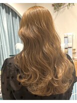 ロンド ストラーダ 心斎橋(Lond strada)&nbsp;韓国前髪顔周りロング×ピンクブラウン[心斎橋/髪質改善]