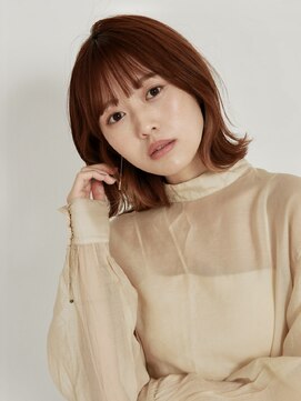 デイジー インデックスヘア 大島店(DAISY index hair) ☆くびレイヤーエモージュ前髪ピンクベージュマチルダボブ