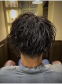 ツーブロックツイストスパイラルパーマ<理容室>[メンズ]