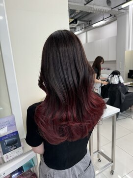 アライブ ハラジュク(ALIVE harajuku) グラデーションカラーバレイヤージュインナーカラー　ryota