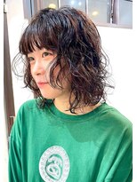 ナループロアオハナ(Nalu pu loa ohana)&nbsp;ボブパーマニュアンスパーマウェーブパーマ無造作パーマ