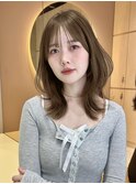 前髪顔まわりボブレイヤーボブ顔まわり縮毛矯正haruhi