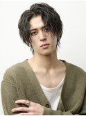 メンズ波巻きツイスパニュアンススパイラルスパイキーショート