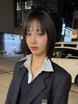 サンド 大阪梅田(sand)&nbsp;＠hitoshi__sand ボブ/ネビージュ/小顔/ワンレン/大阪梅田