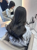 ジーナ 札幌(Zina)&nbsp;髪質改善＊アッシュブラックロングレイヤー＊美髪【Zina札幌】