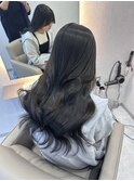 髪質改善*アッシュブラックロングレイヤー*美髪【Zina札幌】
