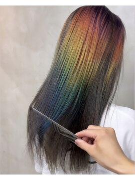 イキプラスディードットログ 大和八木駅前店(ikii+D.Log) ユニコーンカラー/インナーカラー/派手髪/カラフル/奈良/橿原