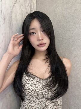 ルームバイシー 新宿(Loom. by Sea) ミニウルフ×アプリコットオレンジ[美髪/韓国]