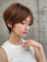 シー バイ ロンド 新宿(Sea by Lond)&nbsp;ミニウルフ×チェリーブラウン[くびれヘア/イメチェン/夏]