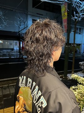 オアシス(oasis) 【oasis】マッシュウルフ波巻きパーマ