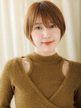 カバーヘア ブリス 上尾西口店(COVER HAIR bliss) バーガンディ色気ヘルシーレイヤーショートTd1上尾20代30代40代