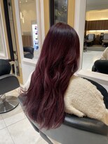 ブロッシー(blossy.)&nbsp;ブリーチ１回！ワインレッドカラー