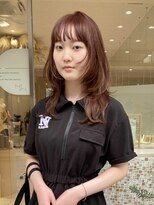 マイル 渋谷(mile)&nbsp;レッドブラウン×小顔レイヤー