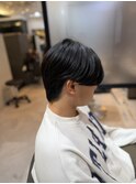 韓国風センターパート/メンズカット/ポイント矯正/20代