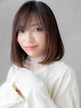 カバーヘア ブリス 北浦和(COVER HAIR bliss) ウォームベージュエンドカラーワンカールボブX北浦和20代30代