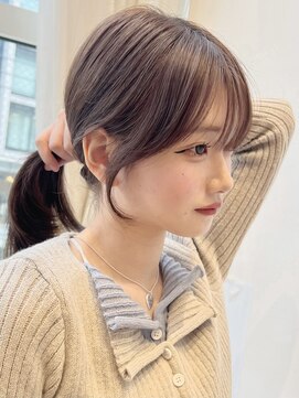 バイオレット 表参道店(Violet) 顔周りカットミディアムレイヤーハッシュカットシースルーバング