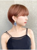 ハンサムショート/丸みショートボブ/20代30代40代50代/顔周り
