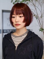 アイティーバイアルバム 八王子店(IT by ALBUM) ボブショート韓国ヘア顔周りレイヤーピンクベージュ_ba583232