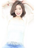 外巻きナチュラルボブ