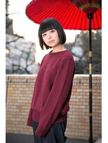 コマ(coma)&nbsp;【coma中野】切りっぱなしてない顔周りを切り込んだボブ