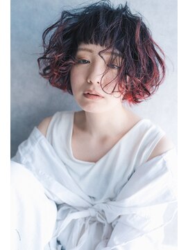 レターバイノベル(letter by novel) letter ~グラデーションカラー＆ボブパーマ~