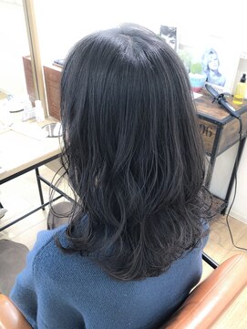 ロビー(LOBBY) 暗髪☆ブルージュ×ミックス巻き