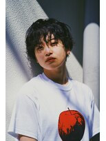 クロムトウキョウ ザ バーバー 新宿本店(CHROM TOKYO the Barber)&nbsp;ツーブロックマッシュフェミニンニュアンスパーマ