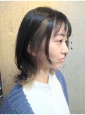 【薄井忠】ウルフスタイル×インナーカラー