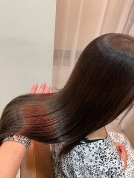 イオエ(ioe) イメチェン/外ハネボブ/ワイドバング/ブルーブラック/美髪