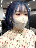イヤリングカラーインナーカラーハイライトフェイスフレーミング