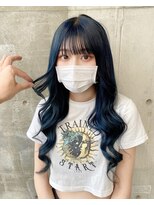 ガルボ ヘアー(garbo hair)&nbsp;#ブルーブラック#エクステ#ロング#韓国風#10代#20代