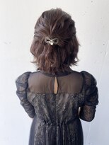 ボブのヘアセット＊ハーフアップ　渋谷宮益坂schritt mutsuki