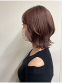 【BelleCoupes】ピンクベージュ くびれボブ 30代ボブ40代ボブ
