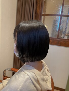 ブランシェ 高蔵寺店(BRANCHE) ★切りっぱなしボブ×ストレートパーマ★【北川】