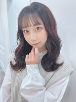 リルミー(Lilme) ラベンダーチョコレート シースルー前髪 韓国風 *Lilme*