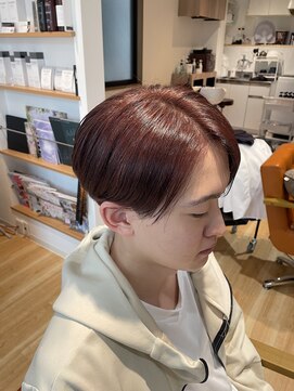 メゾンフォーユー 宇都宮店(maison4u) マッシュスタイルONレッドカラー