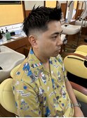 ショートアップバング　スキンフェード