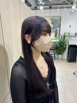 アイズ 横浜(IS) ラベンダーピンク/ブリーチなし/顔周りカット