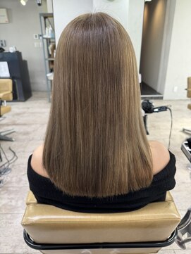 アジールヘア 所沢プロペ通り店(agir hair) ミルクティーベージュイメチェンカラー美髪トリートメント所沢