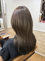 カミケン 黒岩店　kamiken・&nbsp;オリーブベージュカラー×レイヤーカット[福島/福島市]