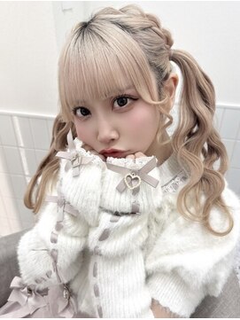 リルミー ミュエナ 大須 矢場町(Lilme myuena) 小顔になれる前髪顔周りカット ツインテール * Lilme *