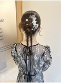 三つ編みカチモリヘアセット＊