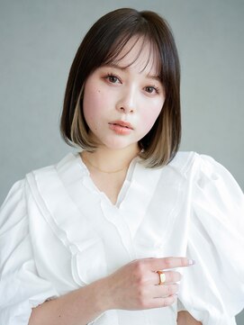 アルバム 新宿(ALBUM SHINJUKU) ボブ韓国ヘア顔周りレイヤーくびれミディミディアム_F30843