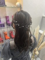 カラークチュール(Color Couture)&nbsp;ヘアアレンジ/ハーフアップ/ゆるふわ/結婚式ヘア