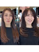 前髪カット・顔周りカットで大変身★レイヤーカットお任せ下さい