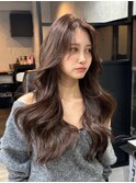 韓国くびれヘア/まろやかモカブラウン/プルエクステ/髪質改善