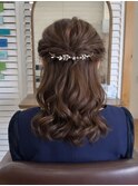20代30代ヘアセット◎ふんわり大人可愛いハーフアップ