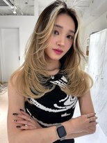 ヨロ 上野(YOLO) ハイライトカラーミルクティーベージュケアブリーチダブルカラー