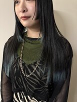 イェン(Yen.) ステップカットグラデーションカラー裾カラー水色カラー