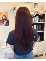 セットアップ 岡山北長瀬店(SET-UP)&nbsp;ワインレッド×ブリーチなしWカラー